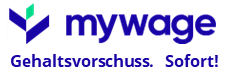 Mywage Gehaltsvorschuss. Sofort! Logo